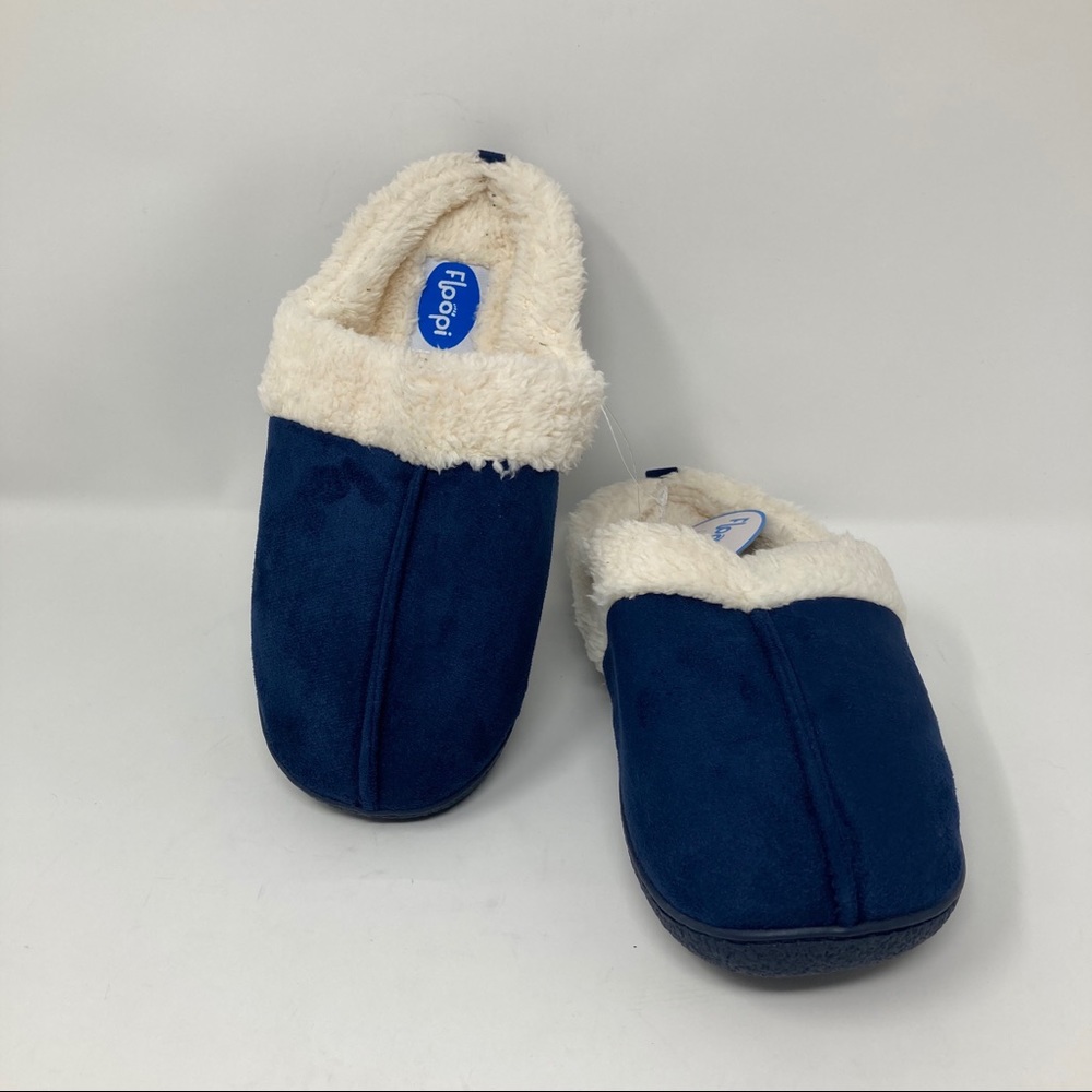 Floopi Womens Fur Lined Clog Slipper W/Memory Foam